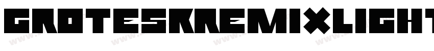 GroteskRemix Light字体转换